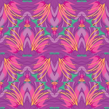 Ayrıntılar mor lillies desenini