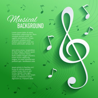 Vektör arka plan müzik notlar ile dokulu