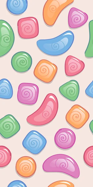 Seamless pattern with candies of different colors
