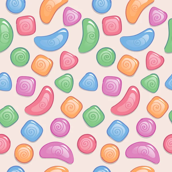 Seamless pattern with colored candy — Stock Vector