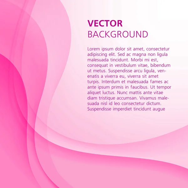 Sfondo vettoriale astratto rosa per la presentazione . — Vettoriale Stock