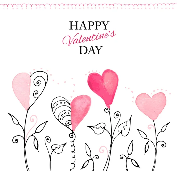 Tarjeta feliz día de San Valentín. — Vector de stock