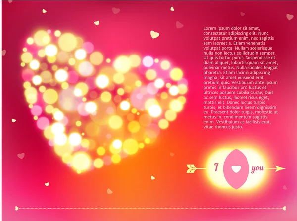 Briefkaart voor Happy Valentines day — Stockvector