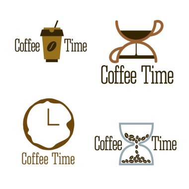 Kahve zaman logo tasarım.