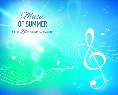 Sarı arka plan ile müzik notlar ve anahtar. İşaret fişeği. 