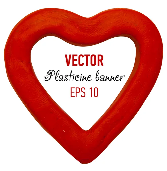 Plastilina banner. Vektor illustration — Stock vektor