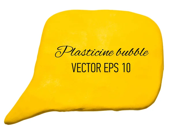 Banner de plastilina. Ilustración vectorial — Archivo Imágenes Vectoriales