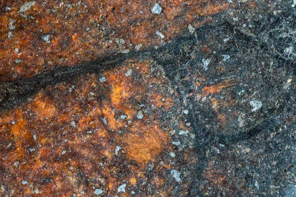 Innere Scheibe Des Chondriten Meteoriten Vom Typ Isoliert Ein Stück — Stockfoto