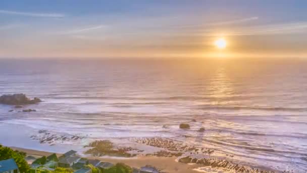 Lapso Tempo Matanzas Incrível Praia Selvagem Pôr Sol — Vídeo de Stock