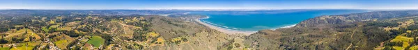 Aerial View Amazing Wild Landscape Pacific Ocean Cliffs Surrounding Puertecillo — Stock Photo, Image