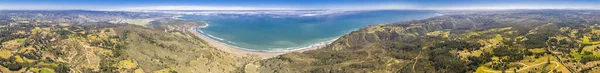 Aerial View Amazing Wild Landscape Pacific Ocean Cliffs Surrounding Puertecillo — Stock Photo, Image