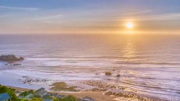 Lapso Tempo Matanzas Incrível Praia Selvagem Pôr Sol — Vídeo de Stock