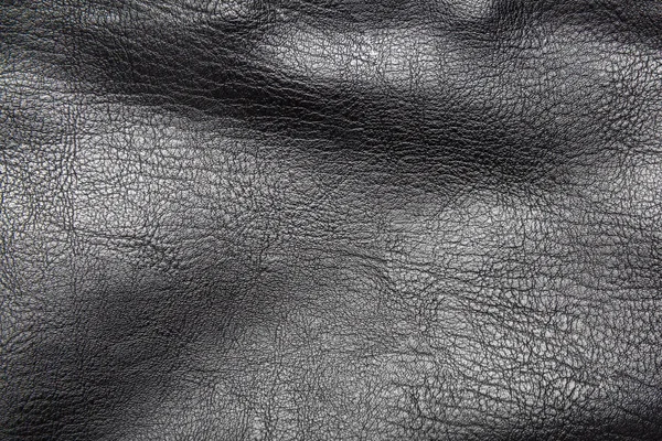 Black Leather Textured Background — Stock Photo, Image