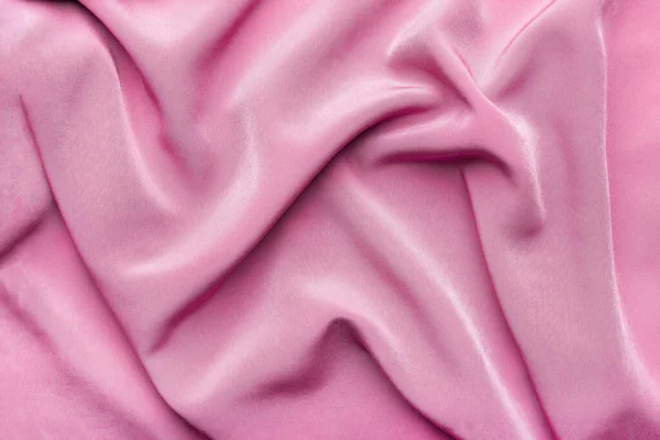 Różowy Jedwabiście Elegancki Materiał Jako Tło — Zdjęcie stockowe