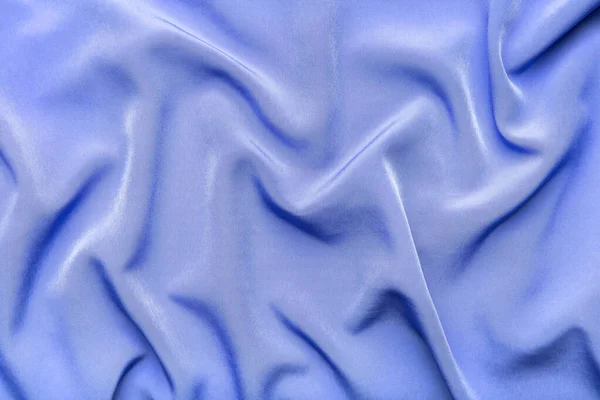 Blue Silky Elegant Fabric Background — Stock Photo, Image