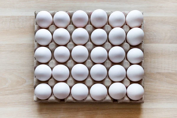 Eggs Paper Box Top View — Stock Photo, Image