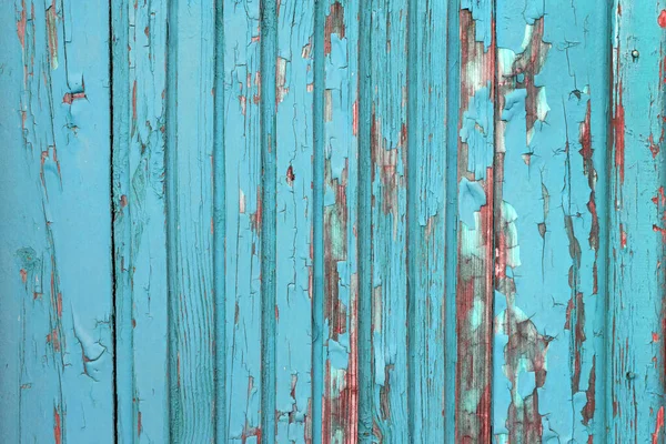 Velho Weathered Board Pintado Azul Fundo Abstrato — Fotografia de Stock