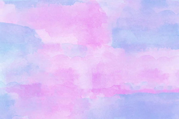 Abstract Blauwe Roze Aquarelachtergrond — Stockfoto