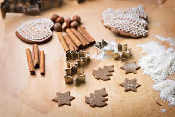 Pierniki cookies, Boże Narodzenie — Zdjęcie stockowe