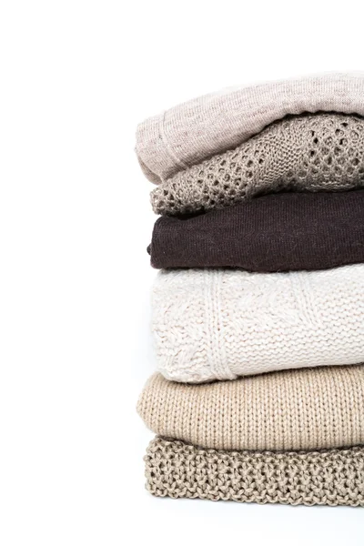 Stack of sweaters — Stock Photo, Image