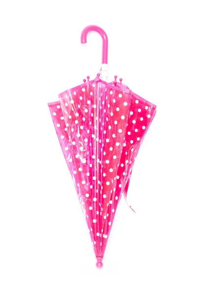 Paraguas rosa aislado — Foto de Stock