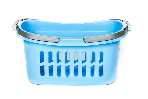 Blue basket isolated — Stock Photo, Image