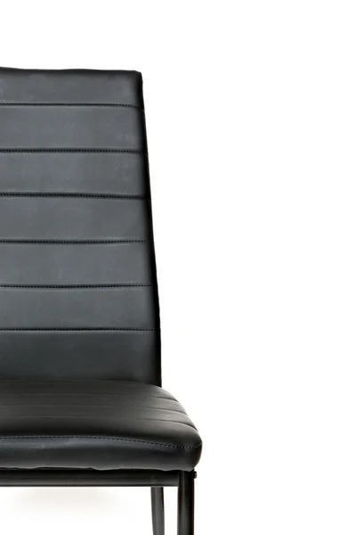 Chaise noire isolée — Photo