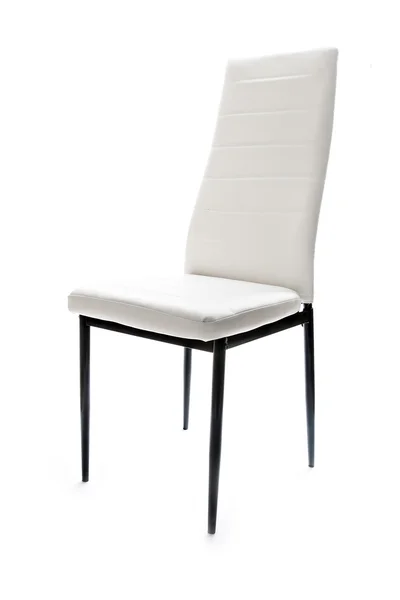 Witte stoel geïsoleerd — Stockfoto