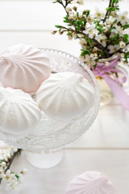 Tatlı ışık pembe ve beyaz hatmi (zephyr)