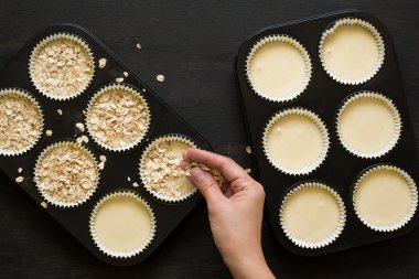 Yulaf kek hazırlama 