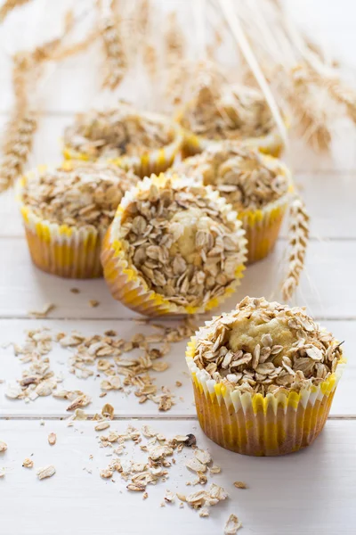 Homemade oat muffins — Stock Photo, Image