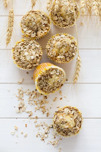 Homemade oat muffins — Stock Photo, Image