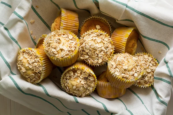 Homemade oat muffins — Stock Photo, Image