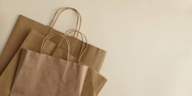 Eko-Dostane Kağıt Alışveriş Torbaları. Sürdürülebilir Perakende Paketleme Düzeyi