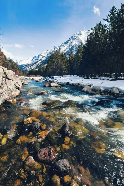 dağ rocky Nehri'nde kavkaz akışının