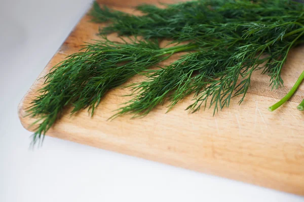 Dill on the Board — Stock Photo, Image