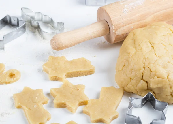 Proceso de cocción de galletas en casa — Foto de Stock