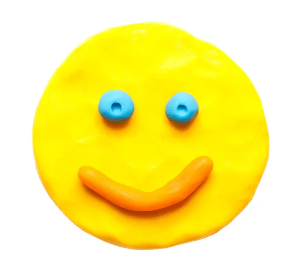 Plasticine smiling  faces — Stock Photo, Image