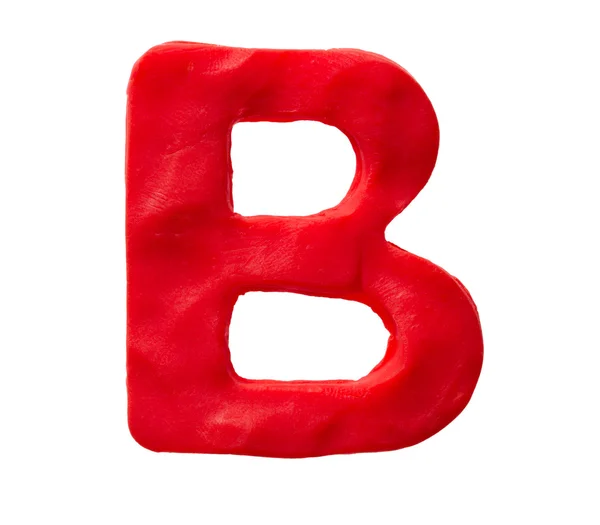 Plasticine letter B — Stock Photo, Image