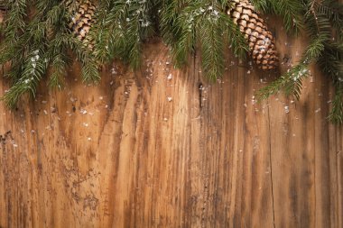 Yılbaşı çam ağacı ahşap oyun tahtası