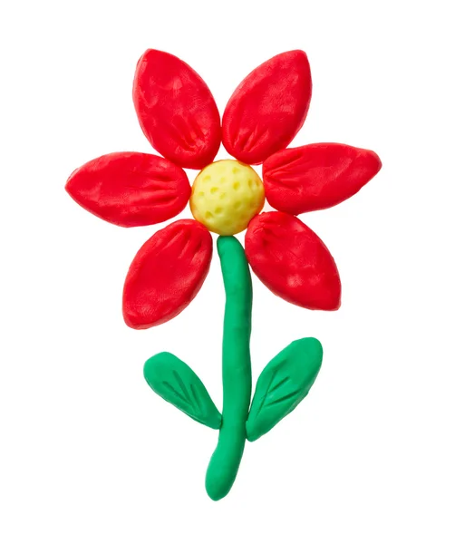 Plasticine flower — Stock Photo, Image