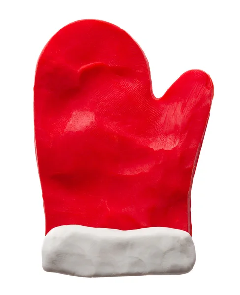 Manopla de Navidad de plastilina — Foto de Stock