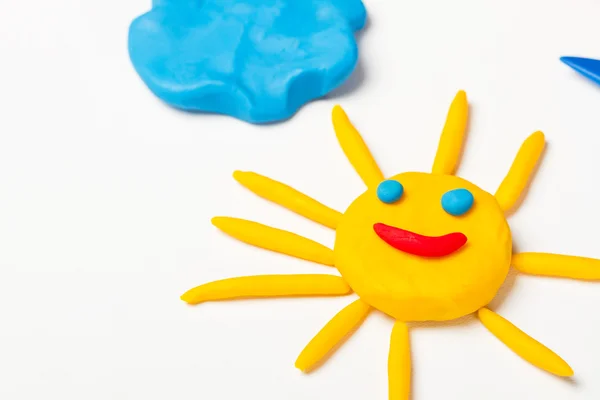 Plasticine sun — Stock Photo, Image