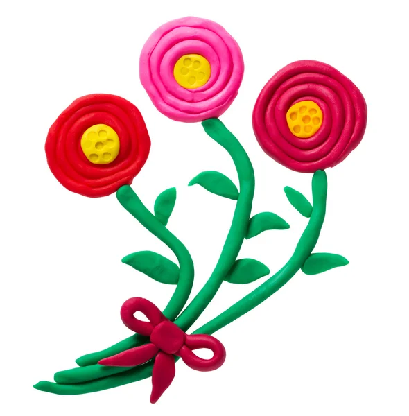 Fiore di plastilina — Foto Stock