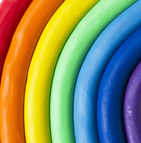 Plasticine rainbow — Stock Photo, Image