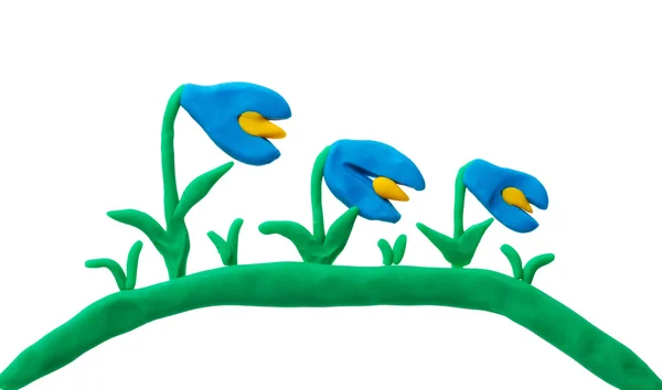 Plasticine flower — Stock Photo, Image