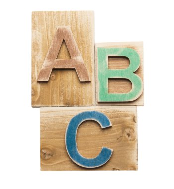 renkli ahşap harfler