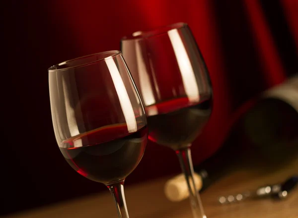 Glasses of red wine — Stock Photo, Image