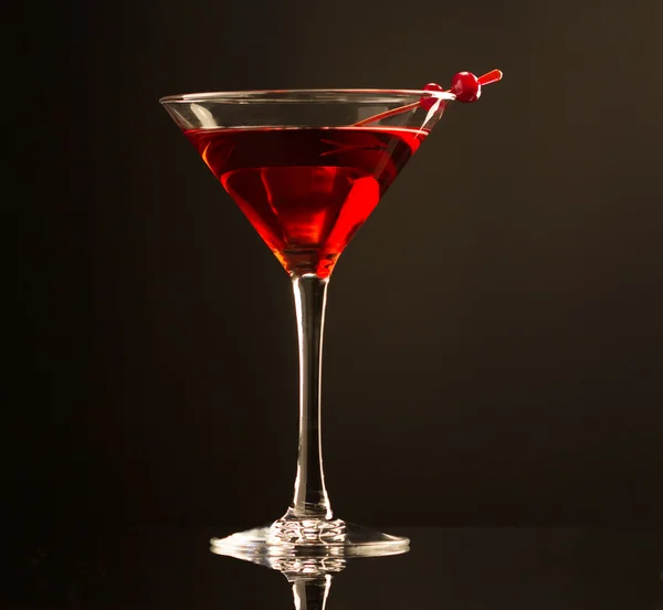 Cocktail drink on cranberries Stock Image