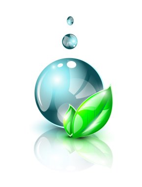 Koyu mavi su damlacığı